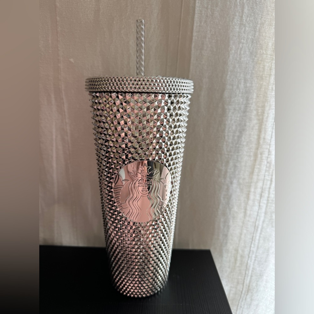 Disneyland Silver Starbucks Tumbler